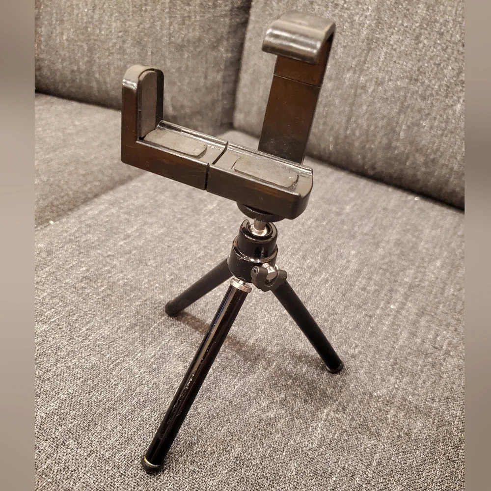 Phone Tripod Stand Camera Tripod 3 Position Compact Mobile Phone Holder for Live